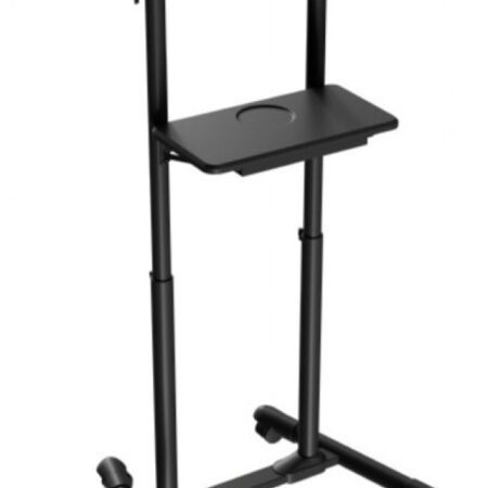 TVS-DESK-01-BK Gembird Mobilni sto sa toèkicima, 1110-1345 mm, crne boje