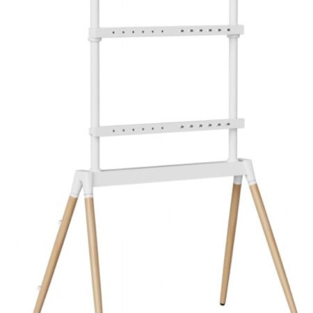 TVS-86F-01-W Gembird Podno postolje za TV, 55-86inc, belo/drvo