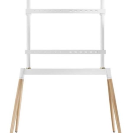 TVS-86F-01-W Gembird Podno postolje za TV, 55-86inc, belo/drvo