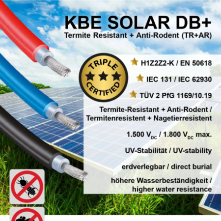 SOLARNI KABL 6MM CRNI 20m, cena za pakovanje