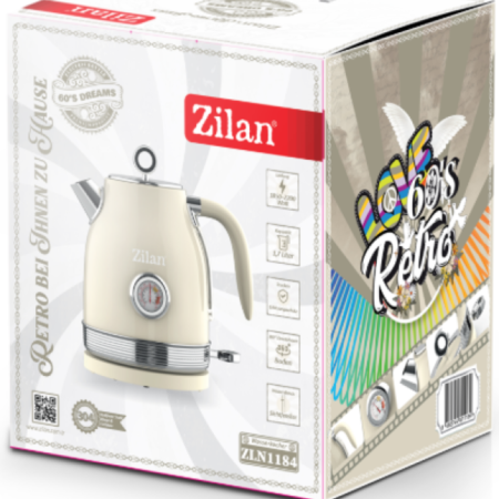 Zilan ZLN1184 Kuvalo za vodu, 1,7L, 2200 W, Retro