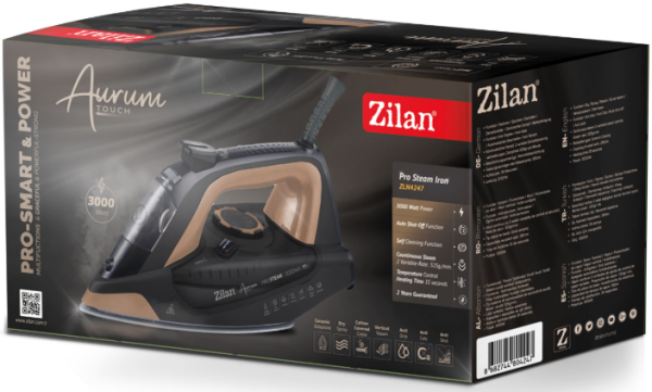Zilan ZLN4247 Pegla na paru, 3000W, Aurum Touch - Pro Steam Iron