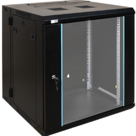 EXO:N 15U Podno stojeci rack ormar sa tockicima, S600mm×V800mm×D450mm, crni