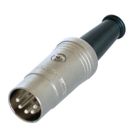 NTR-NYS322 Connector DIN Male Silver 5-pole metal DIN plug (180)