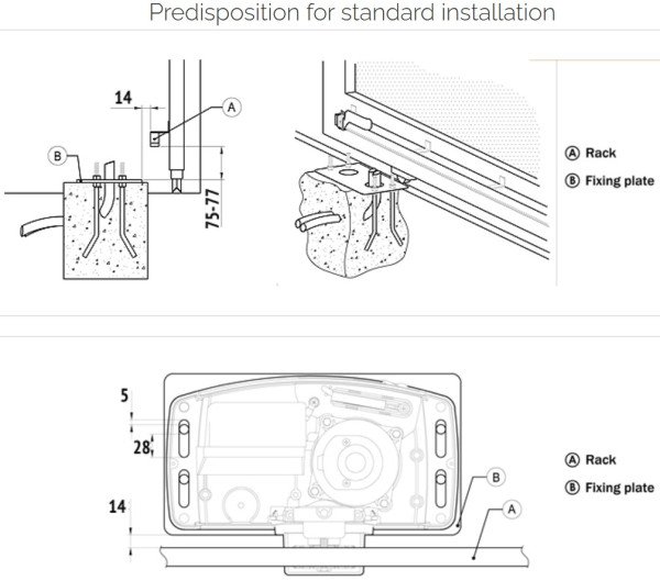 ROGER KIT H30/645 Motor klizne kapije do 600kg AU010073 - Slika 2