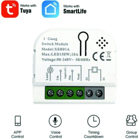 SMART-1GANG Tuya Wifi DIY Self-locking daljinski upravljac Smart Switch relejni modul DC 5V/7-32V AC