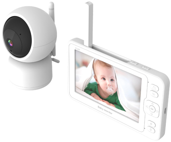 Baby kamera KBM-308 sa 5.0 inca monitorom, 2.0MP, 3.6mm, IR5m - Slika 4