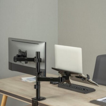 MA-DA-03 Gembird Podesivi stoni drzac za monitor tilt, 17-32 max.9kg + nosac za laptop