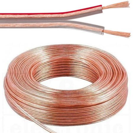 KABL-AUDIO-2X0.75/TP Kabl za zvucnike, mikrofon, napajanje, 2x0.75mm Transparentni 100m