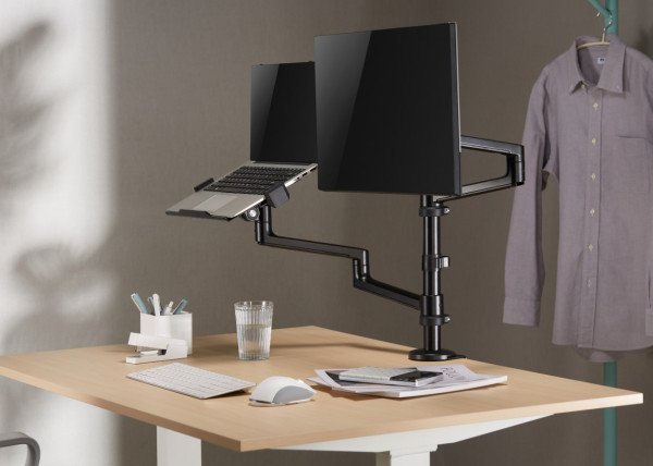 MA-DA-04 Gembird Podesivi stoni drzac za monitor tilt, 17-32 max.8kg + nosac za laptop - Slika 3