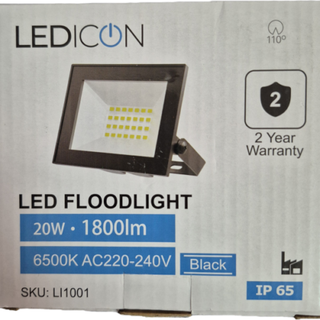 LEDICON LED REFLEKTOR 20W, 1800lm, 6500K, IP65 LI1001