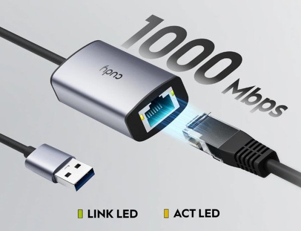 Cudy UE10A USB 3.0 to Fast Ethernet LAN adapter 10/100/1000 ( mrezna kartica) - Slika 4