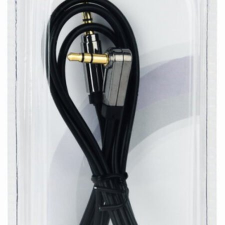 CCAPB-444L-1M Gembird AUX 3.5mm stereo plug to 3.5mm desni ugao stereo plug audio kabl pozlaceni 1m