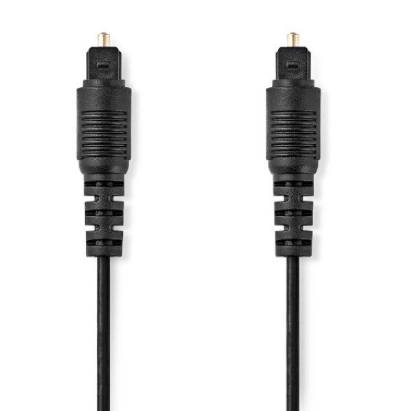 CAGL25000BK10 Optièki audio kabl, TosLink muški na TosLink muški, 1m, okrugli, PVC, Crni - Slika 2