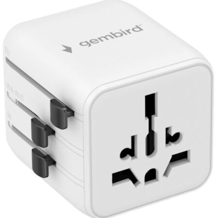 Travel adapter TPA-INT-01-W Gembird Univerzalni