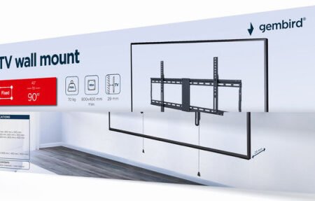 WM-90F-01 Gembird TV nosac fiksni VESA max 80x40cm, 37-86 max.70kg