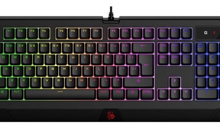 A4-B120N A4Tech Bloody NEON efekt, Gejmerska tastatura USB, US, Crna