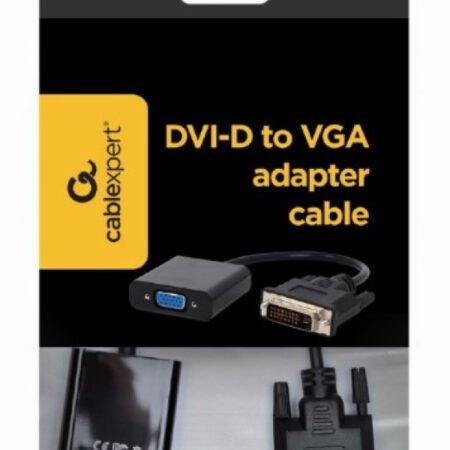 A-DVID-VGAF-01 Gembird DVI-D to VGA adapter cable 24+1, black A
