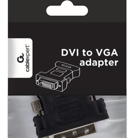 A-DVI-VGA-BK Gembird Adapter DVI-I 24+5-pin male to VGA 15-pin HD (3 rows) female, black DVI-I