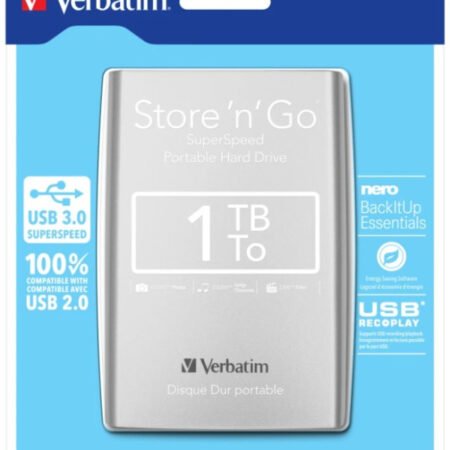 Verbatim EHV53071 SILVER 1TB, 2.5inc, Eksterni hard disk USB 3.0