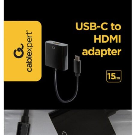 A-CM-HDMIF-01 Gembird USB-C to HDMI adapter, black (A-CM-HDMIF-03) FO A
