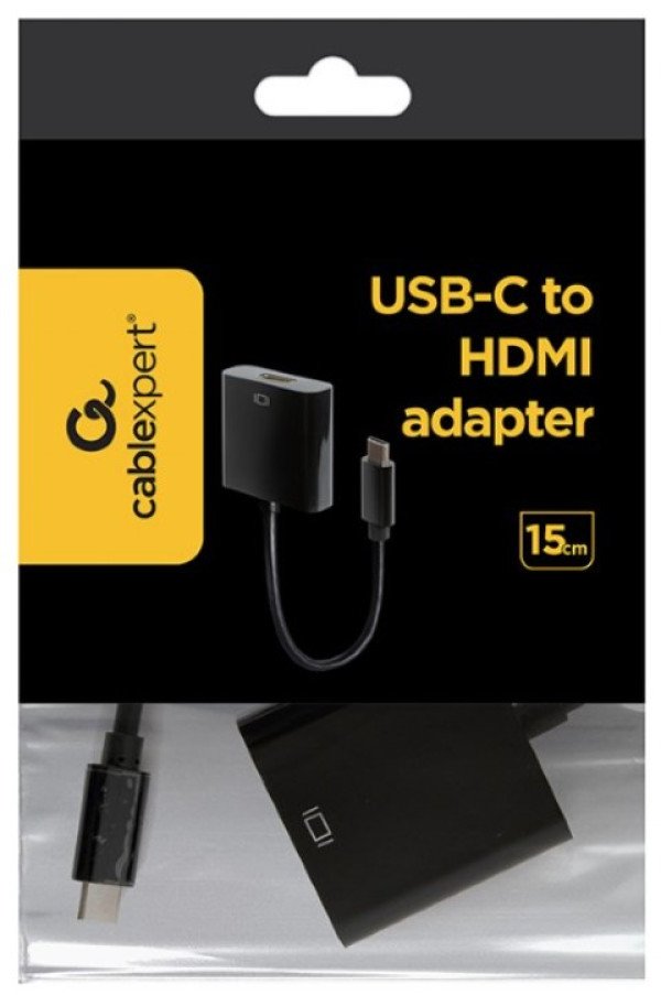 A-CM-HDMIF-01 Gembird USB-C to HDMI adapter, black (A-CM-HDMIF-03) FO A - Slika 3
