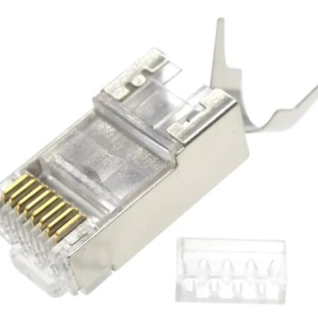 LC-PTF7-01/100 Gembird Zasticeni modularni CAT7 prolazni utikac 15u pozlacen, FTP, SFTP, 100 kom.