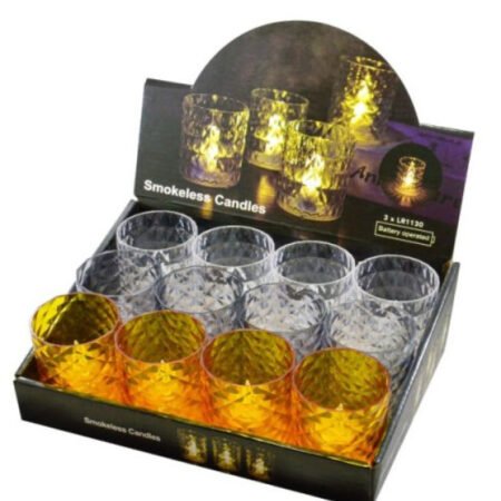 Mini LED svecnjak Sivi 60x70mm (cena je za 1kom)