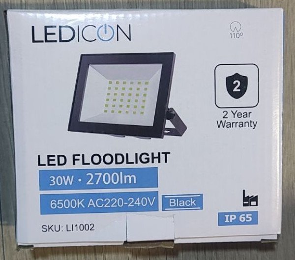 LED REFLEKTOR 30W 2700lm 6500K IP65 LI1002