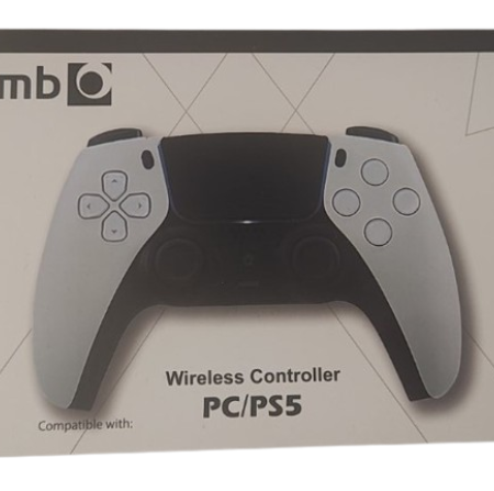 JPD-PS5 Grey-White PC/PS5 Gembird Bezicni gamepad sa vibracijom, zvucnik, 3,5mm, touchpad, trigger