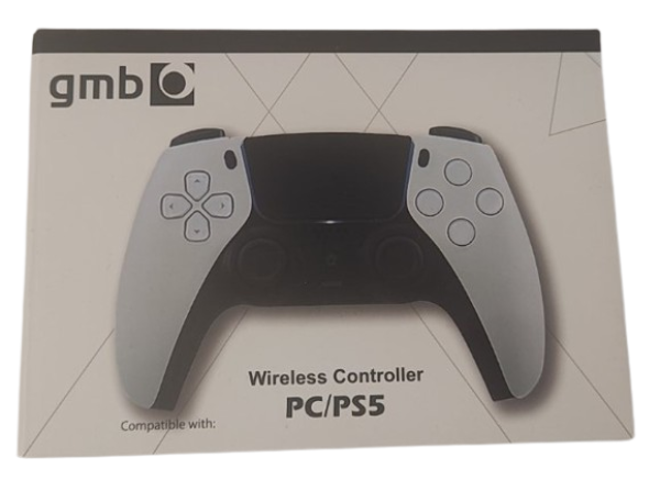 JPD-PS5 Grey-White PC/PS5 Gembird Bezicni gamepad sa vibracijom, zvucnik, 3,5mm, touchpad, trigger