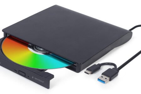 DVD-USB-031 Gembird eksterni USB 3.1 CD/DVD drive Citac-rezac, USB + USB-C, black
