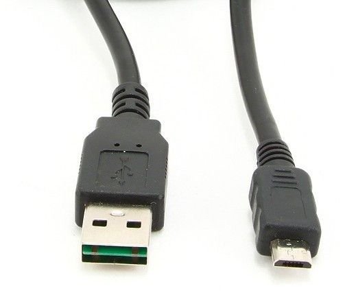 CC-mUSB2D-1M Gembird Double-sided USB 2.0 AM to Micro-USB cable, black, 1 m FO