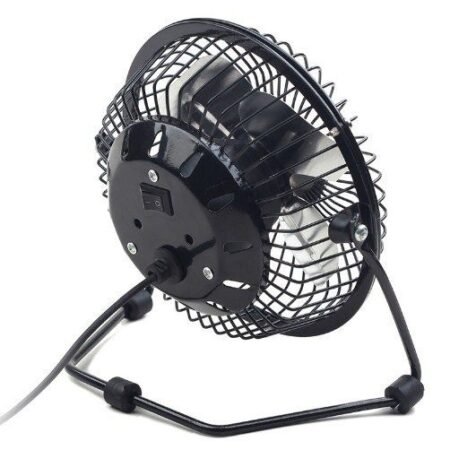NF-03 Gembird USB 10cm desktop fan, black, METALNI VENTILATOR