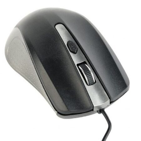 MUS-4B-01-GB Gembird Opticki mis 800-1200Dpi 4-button spacegrey/black 99mm  USB kabl 1,35m FO