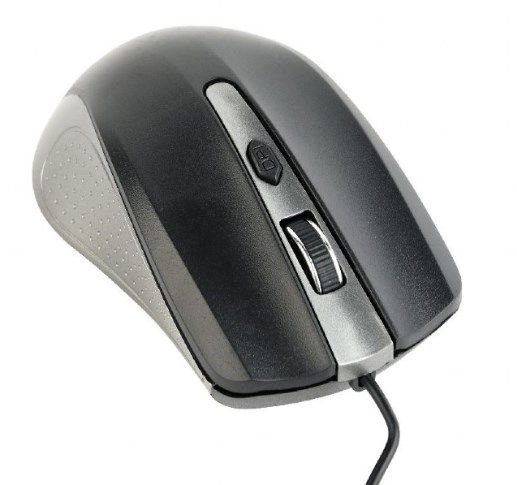 MUS-4B-01-GB Gembird Opticki mis 800-1200Dpi 4-button spacegrey/black 99mm USB kabl 1,35m FO