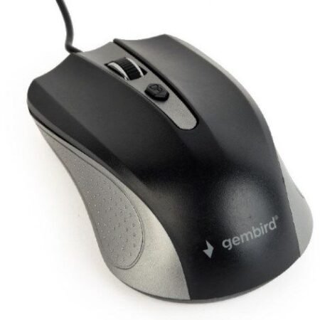 MUS-4B-01-GB Gembird Opticki mis 800-1200Dpi 4-button spacegrey/black 99mm  USB kabl 1,35m FO
