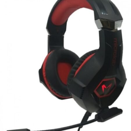 Microlab G7 Gejmerske slusalice sa mikrofonom 40mm/32Ohm, color LED, 3.5mm + USB red/black