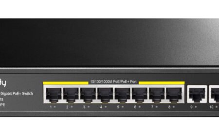 Cudy GS1010PE 8-Port Gbit PoE+ Switch with 2 Gbit Uplink Ports 120W, steel case