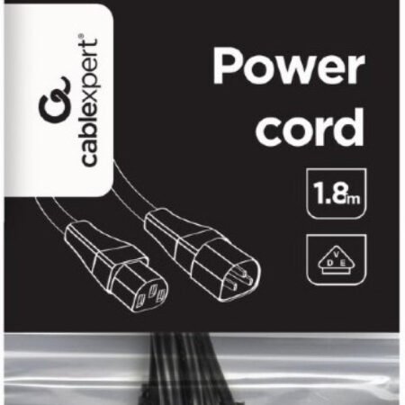 PC-189-VDE Gembird Kabl za napajanje (C13 na C14) UPS, VDE odobren, 1,8m