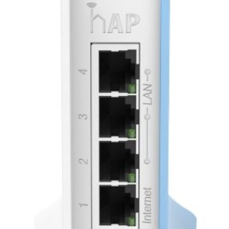 MikroTik RB941-2nD-TC hAP lite 4xLAN 10/100 2,4GHz, lower case RouterOS L4, ruter (269) MT013