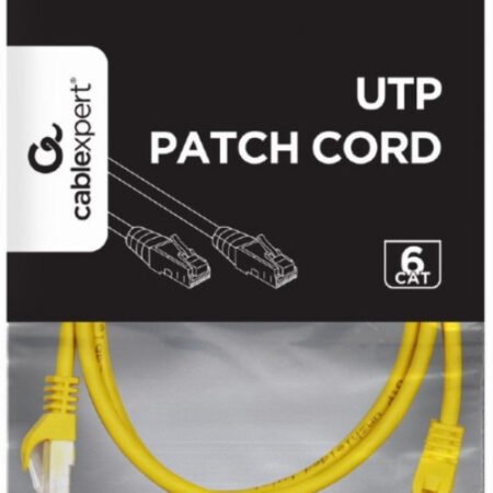 PP6U-0.5M/Y Gembird Mrezni kabl, CAT6 UTP Patch cord 0.5m yellow
