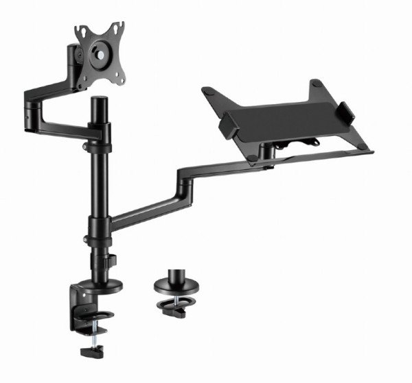 MA-DA-04 Gembird Podesivi stoni drzac za monitor tilt, 17-32 max.8kg + nosac za laptop - Slika 2