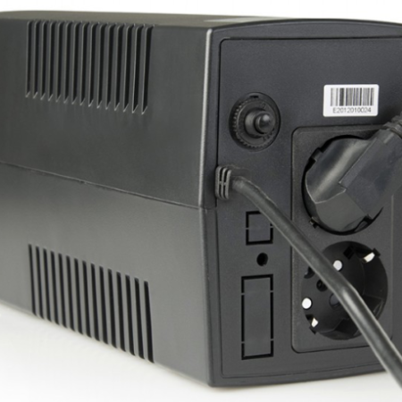EG-UPS-B650 Gembird 650VA 390W AVR  UPS, 2 x Shuko output sockets, black
