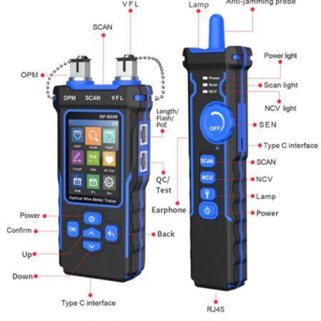 Tester Kablovski LAN Noyafa POE NF-8508 TESTEROPTIKE I LAN CAT5/CAT6