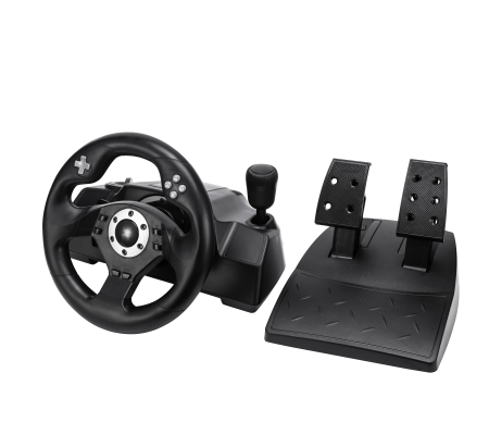 STR-M-40 ** Gembird RACEMASTER PC racing wheel 270degr. PC/PS3, Direct-X-X-input (4499)