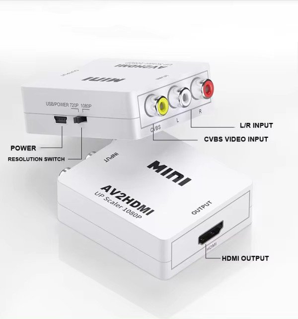 A-AV-HDMI-Mini ** Gembird input AV to HDMI (904) (524)