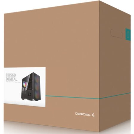 DeepCool CH560 DIGITAL ATX Kuciste, Dual Status Display, 3xLED 140mm +1x120mm, Staklena strana,USB-C