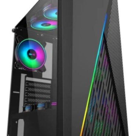 Kuciste Magnum 351, ATX, providna stranica, ugradjeno 2xRGB kulera, Crno