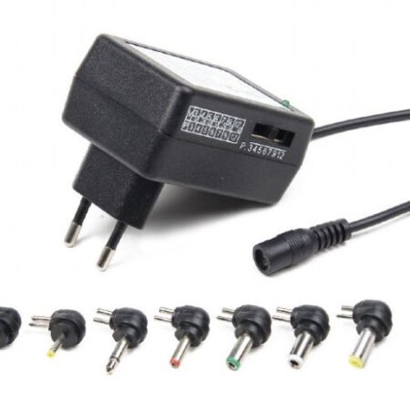 EG-MC-008 Gembird 12W Univerzalni AC-DC adapter 220V/12W na 3,4.5,5,6,7.5,9,12V 1A max